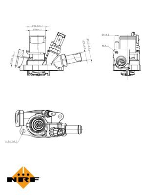 Termostat, lichid racire NRF 725034