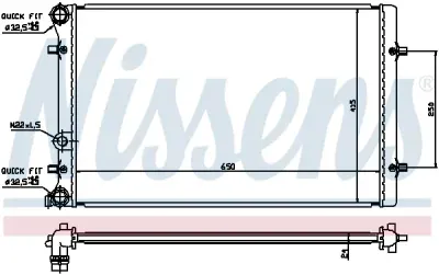 Radiator, racire motor NISSENS 652011