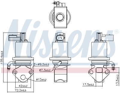 Supapa EGR NISSENS 98158