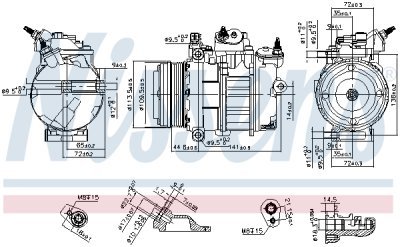 Compresor, climatizare NISSENS 890419