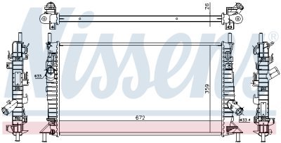 Radiator, racire motor NISSENS 62017A