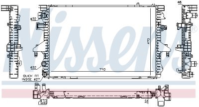 Radiator, racire motor NISSENS 65282A