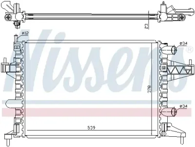 Radiator, racire motor NISSENS 63007