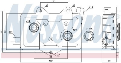 Radiator ulei, ulei motor NISSENS 90618