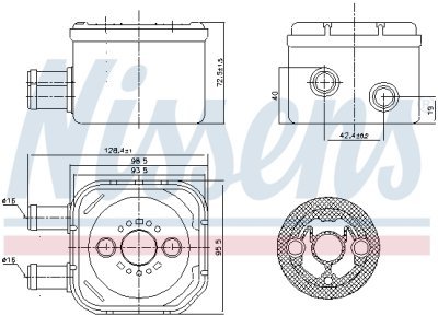Radiator ulei, ulei motor NISSENS 90652