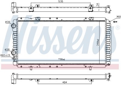 Radiator, racire motor NISSENS 61390