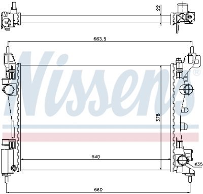 Radiator, racire motor NISSENS 61918