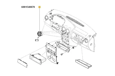 Aerator log ORIGINAL RENAULT 6001548878