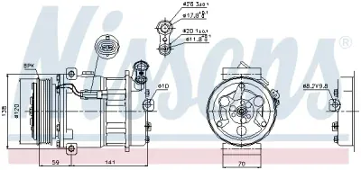 Compresor, climatizare NISSENS 89124
