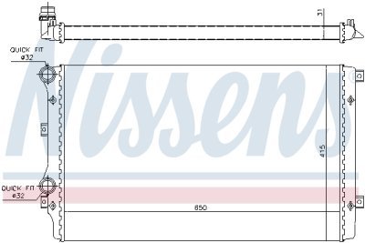 Radiator, racire motor NISSENS 65280A