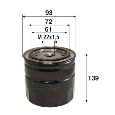 Filtru ulei VALEO 586055