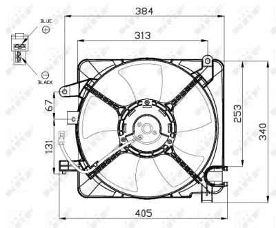 Ventilator, radiator NRF 47449