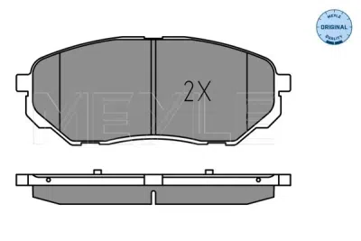 Set placute frana MEYLE 025 223 8017