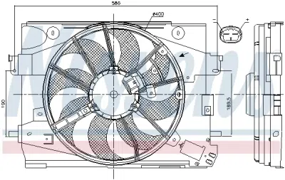 Ventilator, radiator NISSENS 85892