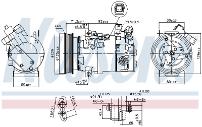 Compresor, climatizare NISSENS 890586