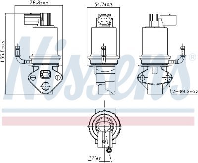 Supapa EGR NISSENS 98201