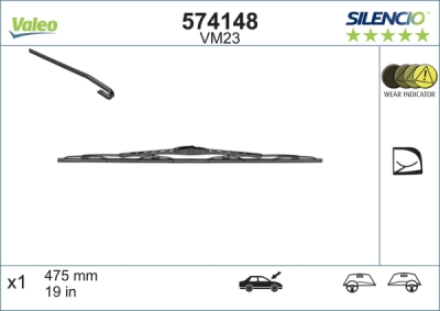 Lamela stergator VALEO 574148