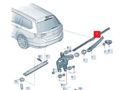 Lamela stergator ORIGINAL VW GROUP 3G9 955 427 E