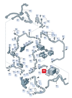 Furtun ORIGINAL VW GROUP 059121073K