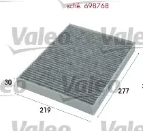 Filtru aer habitaclu / polen VALEO 698768