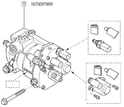 Pompa de inalta presiune ORIGINAL RENAULT 1670 033 74R