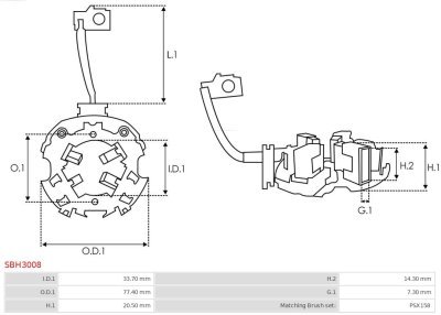Suport perii AS-PL SBH3008