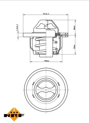 Termostat, lichid racire NRF 725089