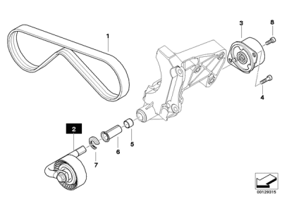 Intinzator curea, curea distributie ORIGINAL BMW 64557786706