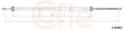 Cablu, frana de parcare COFLE 1.DA003