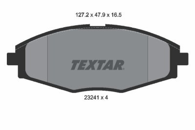 Set placute frana TEXTAR 2324102