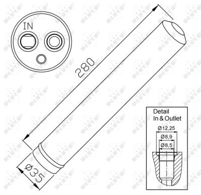 uscator, aer conditionat NRF 33302