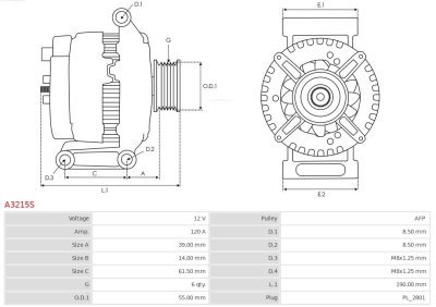 Generator / Alternator AS-PL A3215S