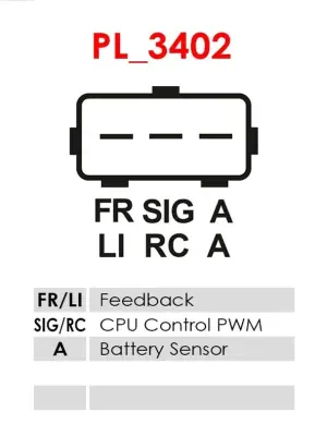 Regulator, alternator AS-PL ARE6040