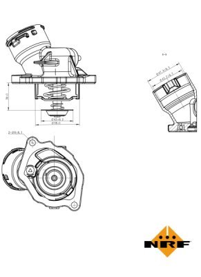Termostat, lichid racire NRF 725023