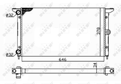 Radiator, racire motor NRF 509522