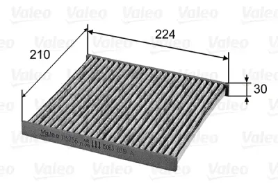 Filtru aer habitaclu / polen VALEO 715756