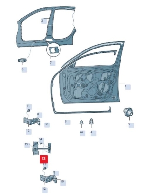 Fixare usa ORIGINAL VW GROUP 1Z0 837 249D