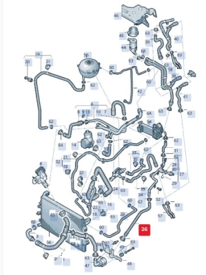 Furtun ORIGINAL VW GROUP 7E0121086R