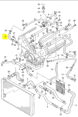 Furtun ORIGINAL VW GROUP 057121055A