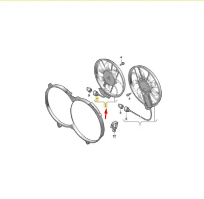 Ventilator, radiator NRF 470106