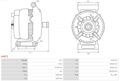 Arc spiral AS-PL A4071