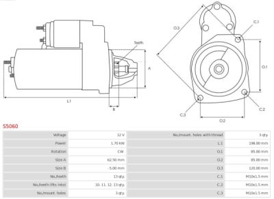 Arc spiral AS-PL S5060