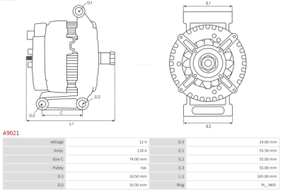 Generator / Alternator AS-PL A9021