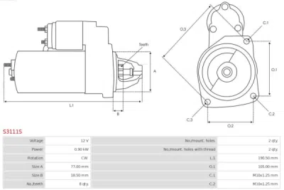 Demaror AS-PL S3111S