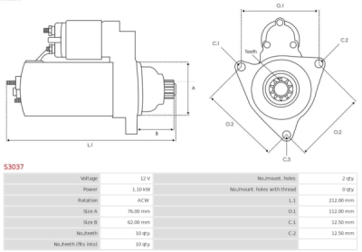 Demaror AS-PL S3037
