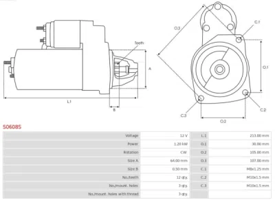 Demaror AS-PL S0608S
