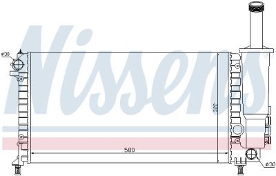 Radiator, racire motor NISSENS 61881