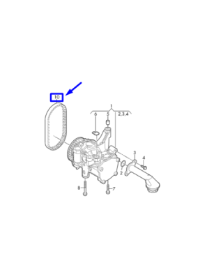 Curea pompa ulei ORIGINAL VW GROUP 04L115264A