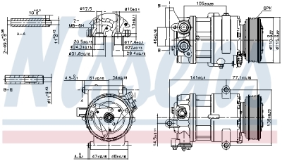 Compresor, climatizare NISSENS 89590