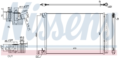 Condensator, climatizare NISSENS 940519